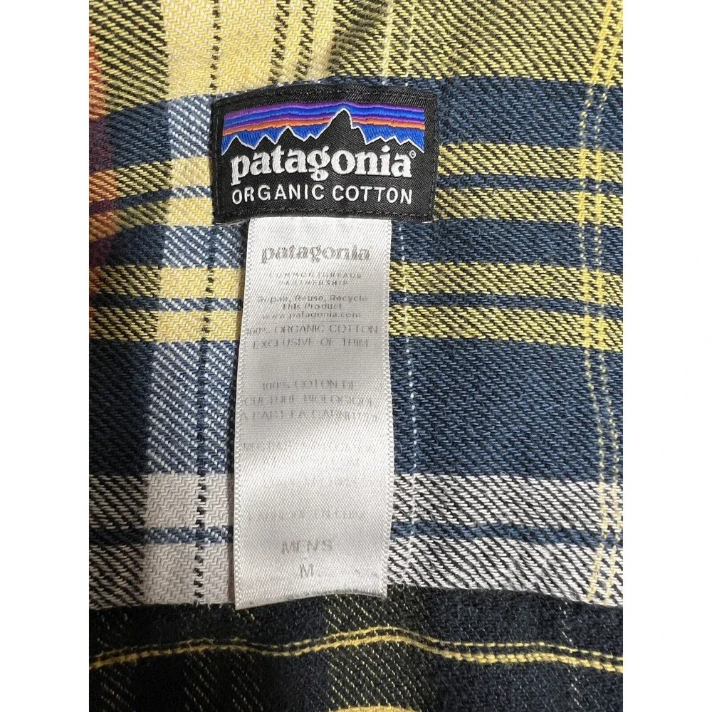 Patagonia Organic Cotton Plaid Flannel‎ Men’s Size Medium